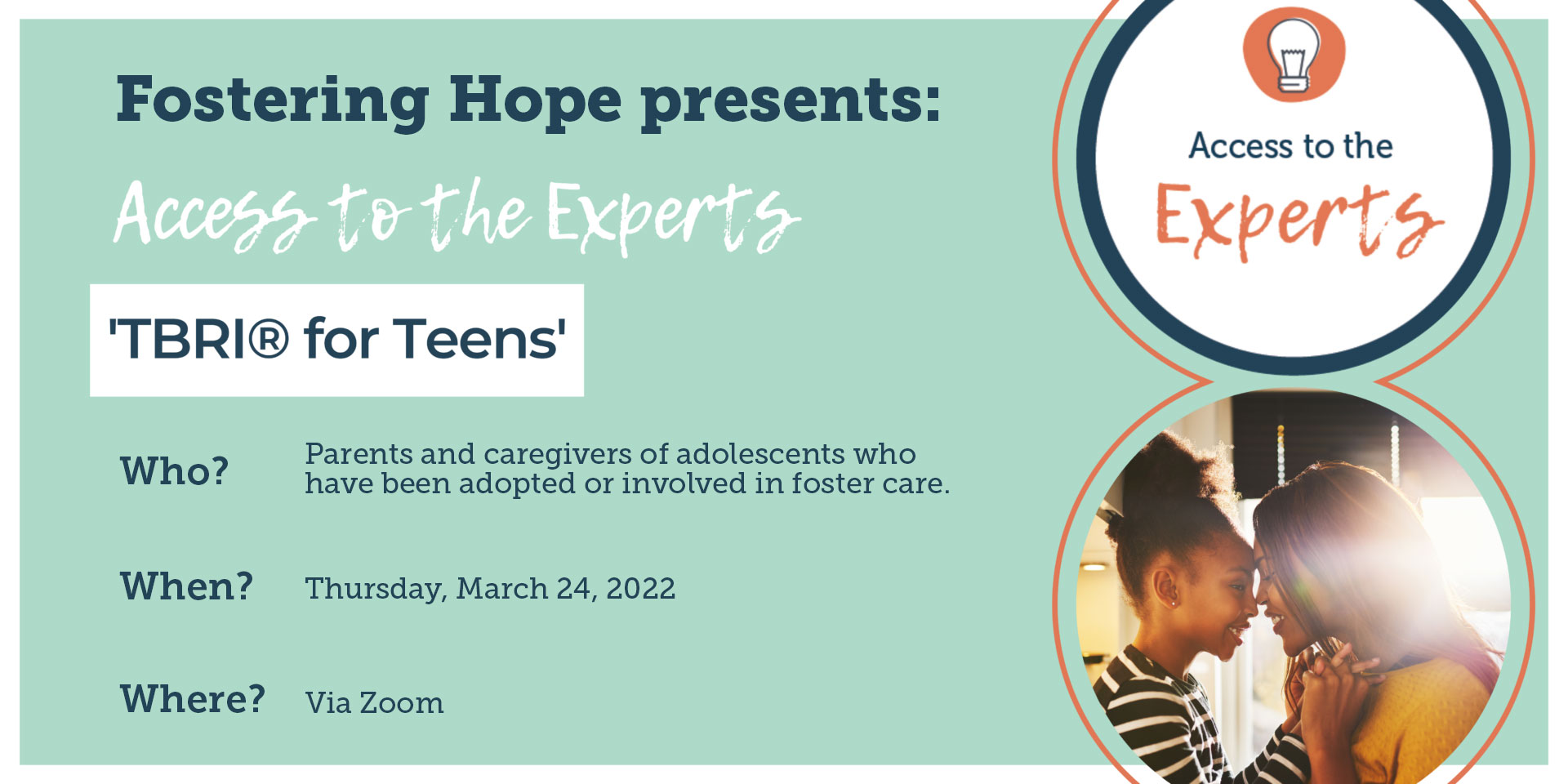photo for Access to the Experts: TBRI® For Teens