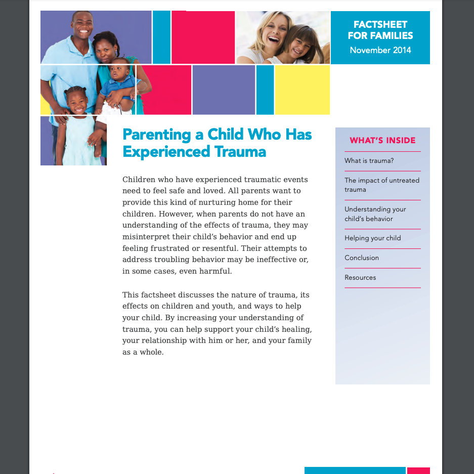 Parenting a Child Who Has Experienced Trauma