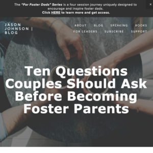 Ten Questions Couples Should Ask Before Becoming Foster Parents